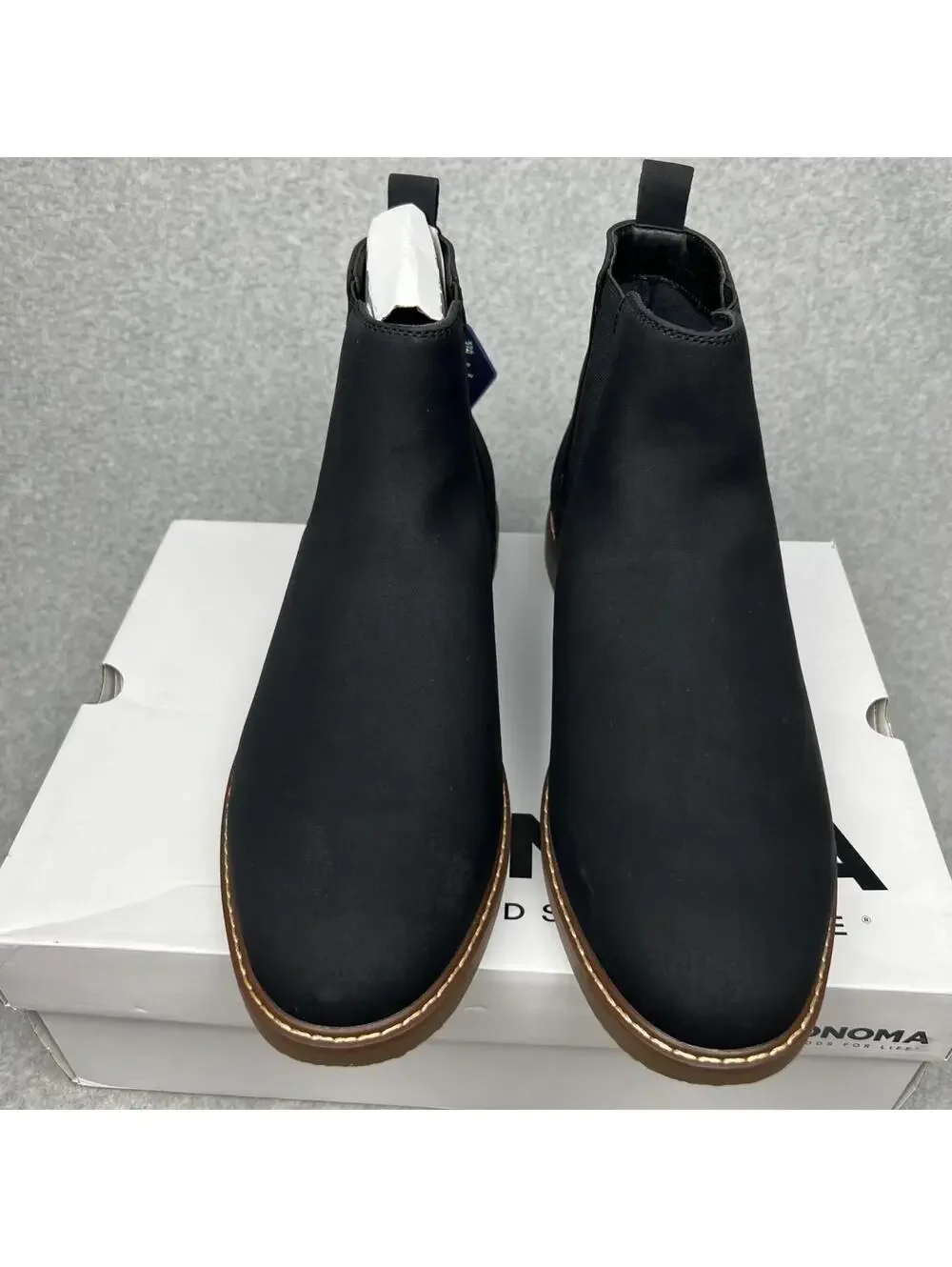 Sonoma Chukka Mens Pull On Ankle Boots 12 Simple Classic Minimalist Casual